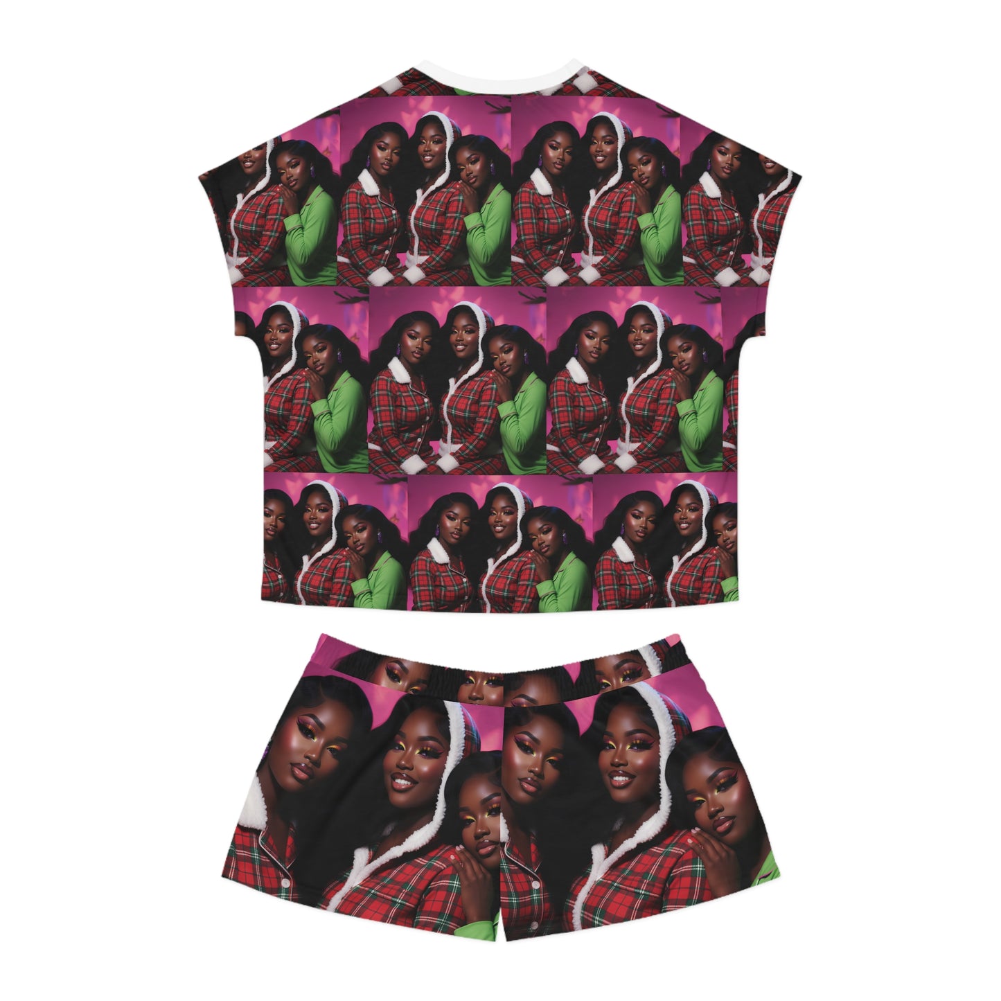 Women's Personalized Short Pajama Christmas set