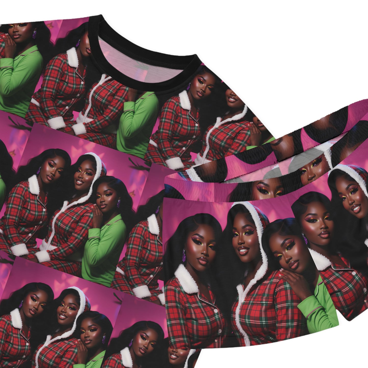 Women's Personalized Short Pajama Christmas set