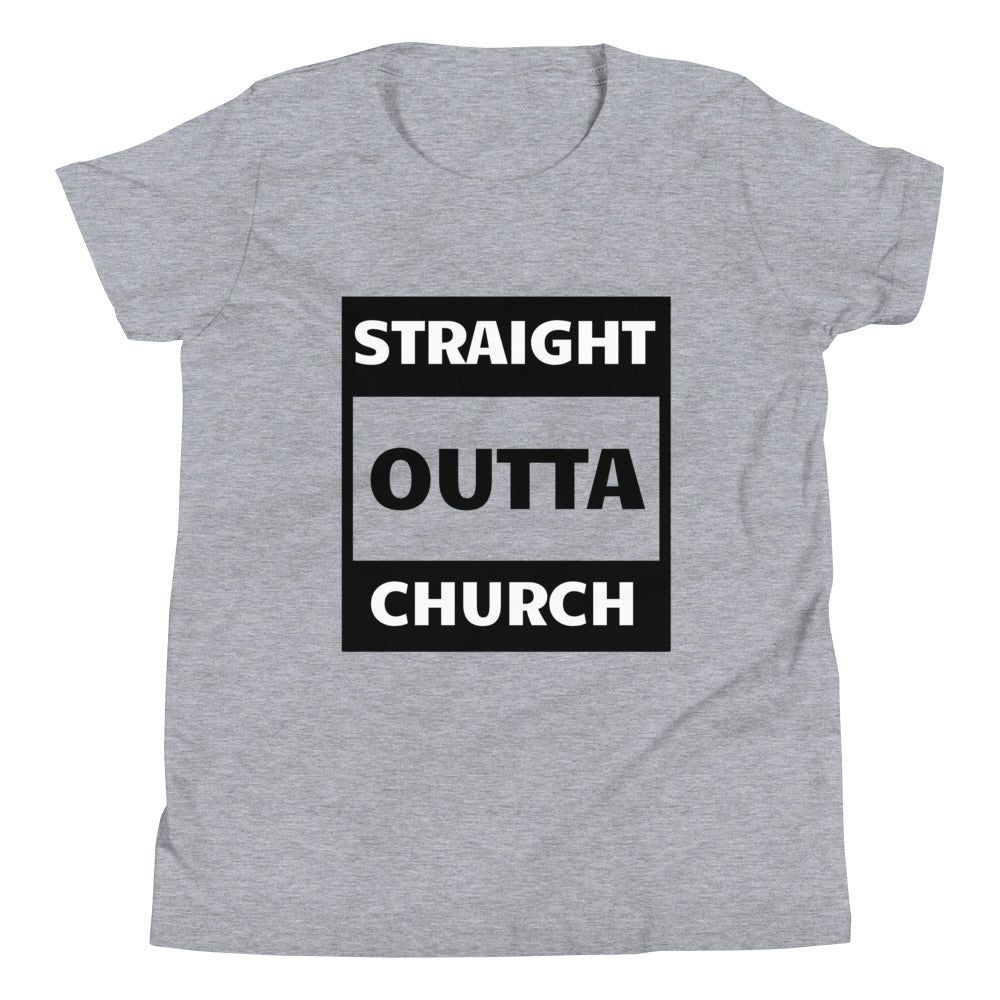 Straight Outta Church Youth Short Sleeve T-Shirt