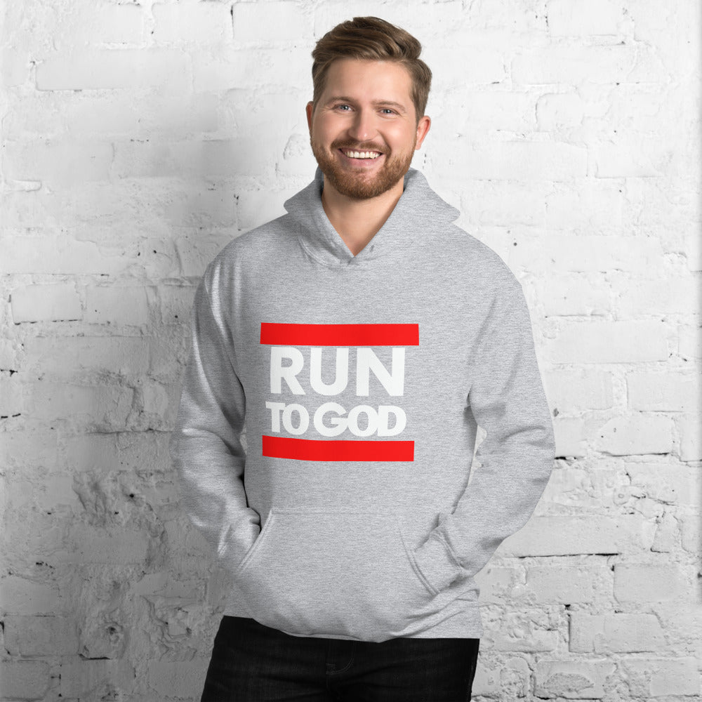 Men Run to God Unisex Hoodie