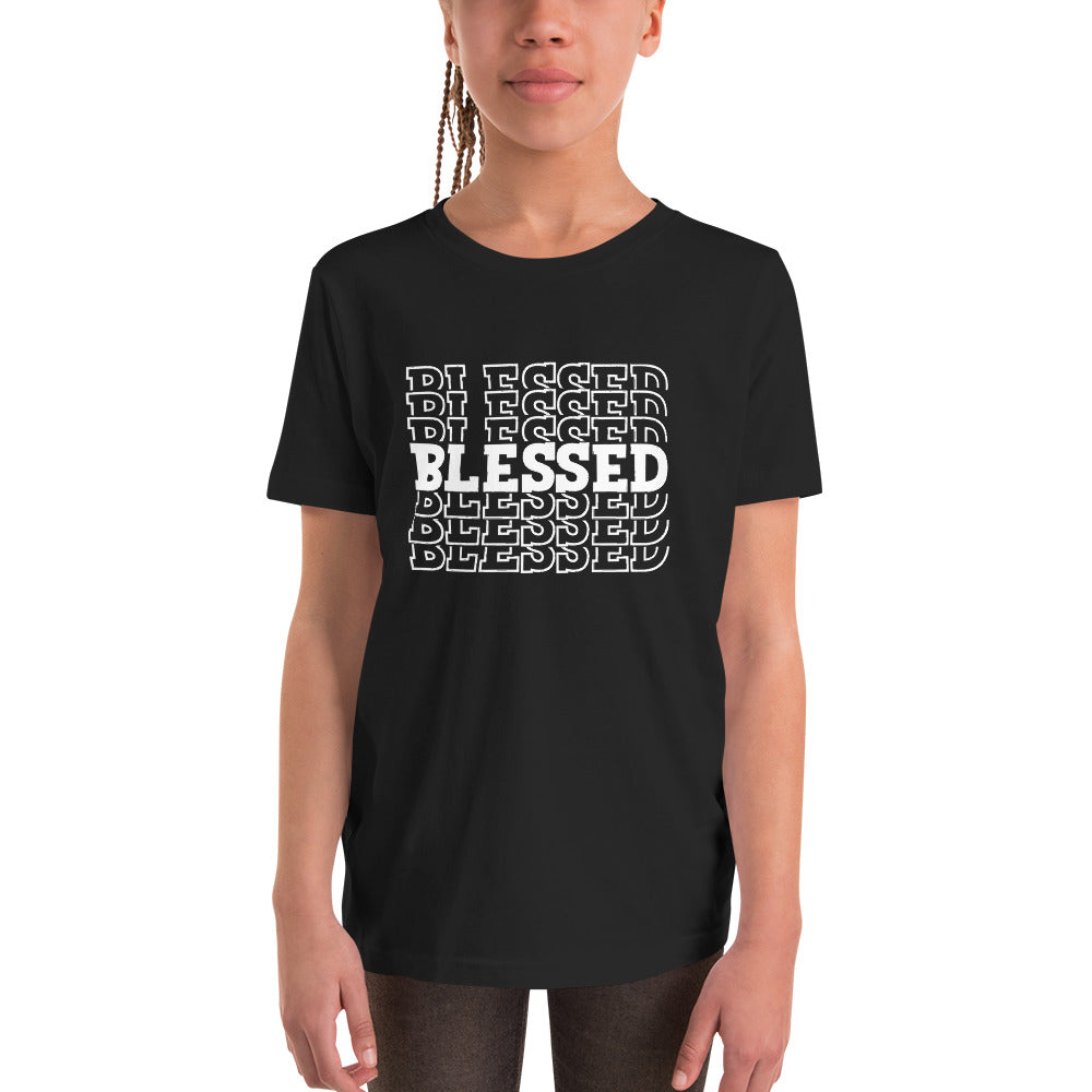 White Blessed Youth Short Sleeve T-Shirt