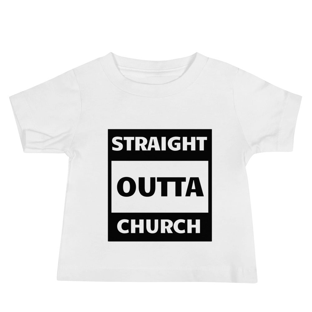 Straight Outta Church Baby Jersey Short Sleeve Tee