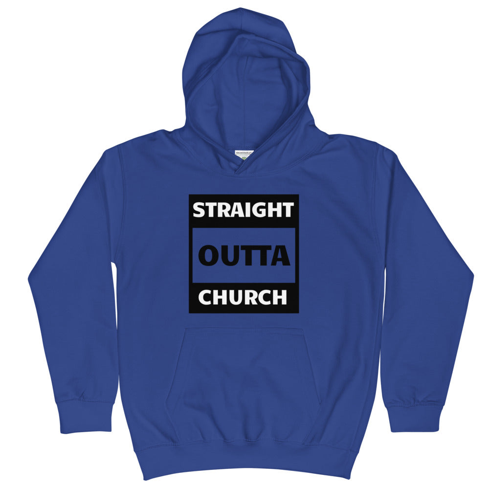 Straight Outta Church Kids Hoodie