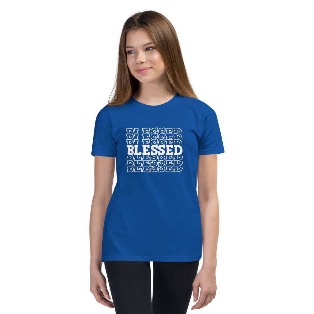 White Blessed Youth Short Sleeve T-Shirt