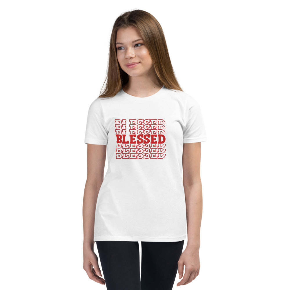 Red Blessed Youth Short Sleeve T-Shirt