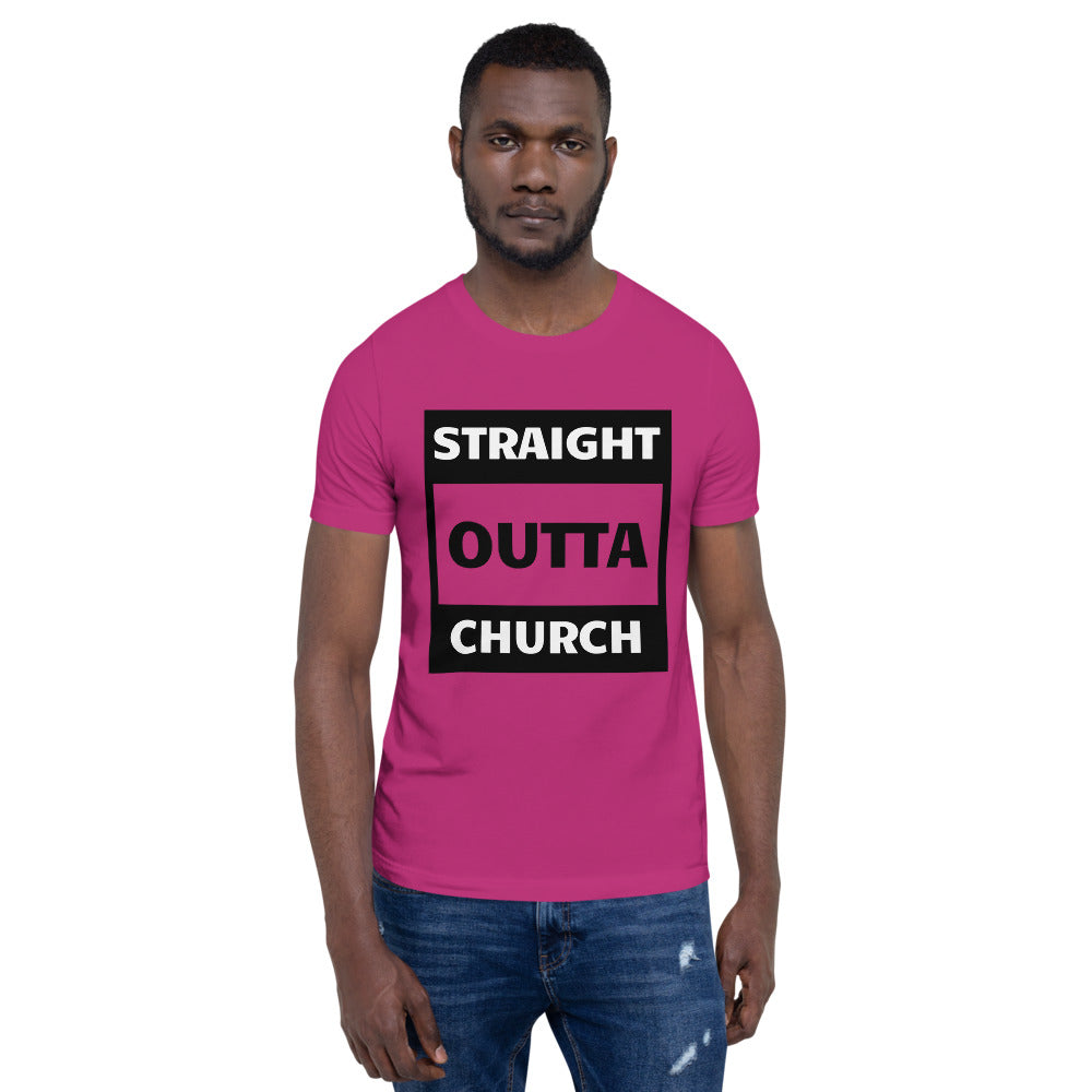 Straight Outta Church Men Short-Sleeve Unisex T-Shirt