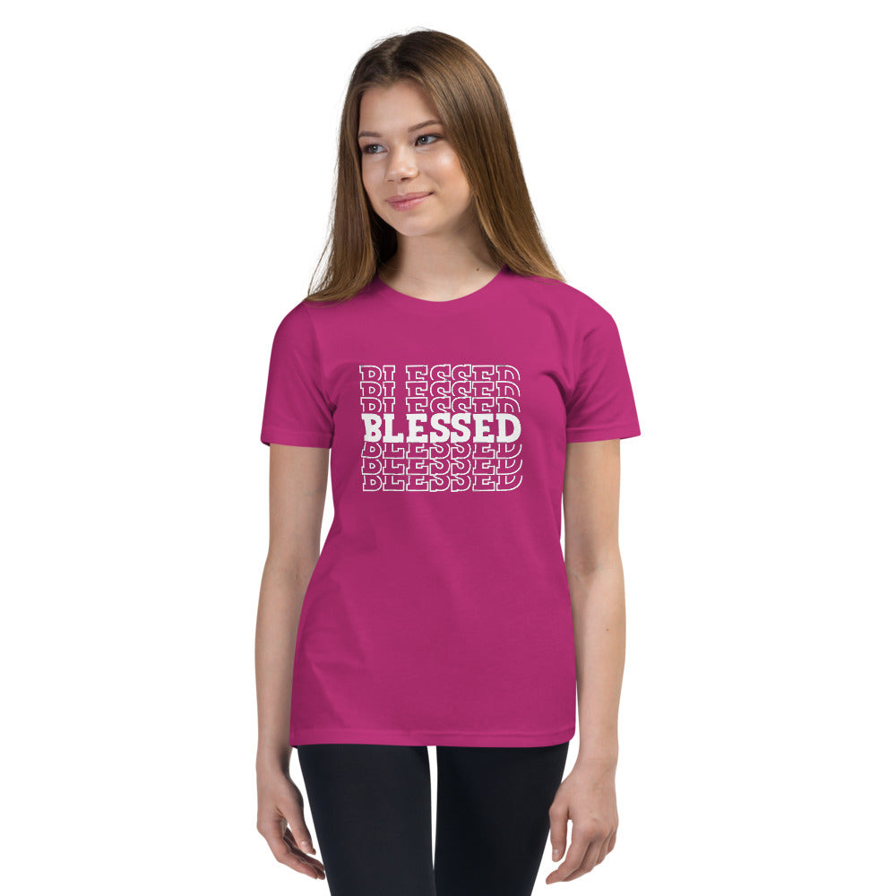 White Blessed Youth Short Sleeve T-Shirt