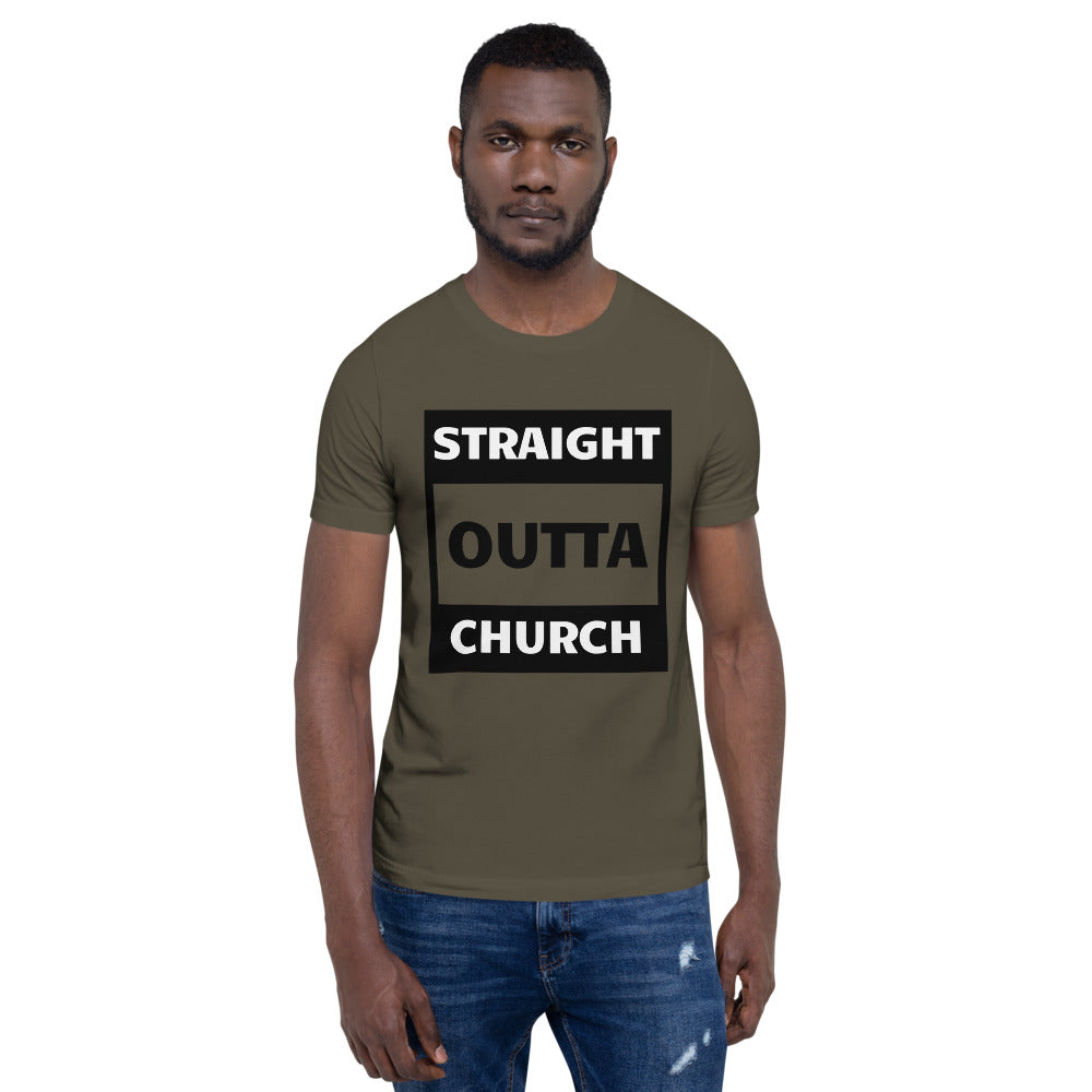 Straight Outta Church Men Short-Sleeve Unisex T-Shirt