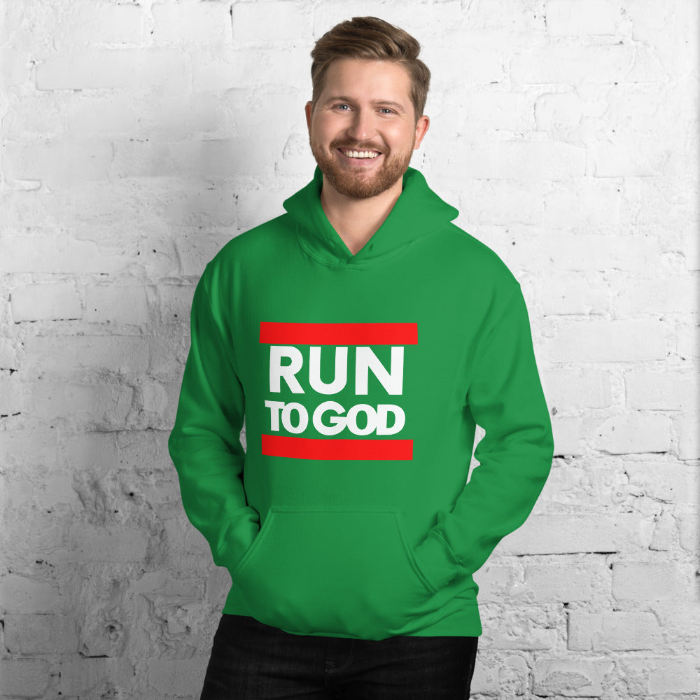 Men Run to God Unisex Hoodie