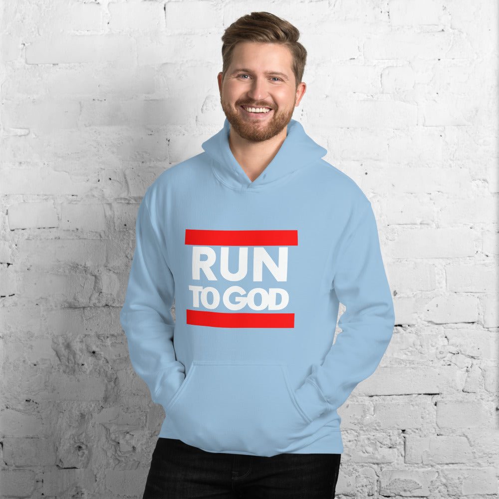 Men Run to God Unisex Hoodie