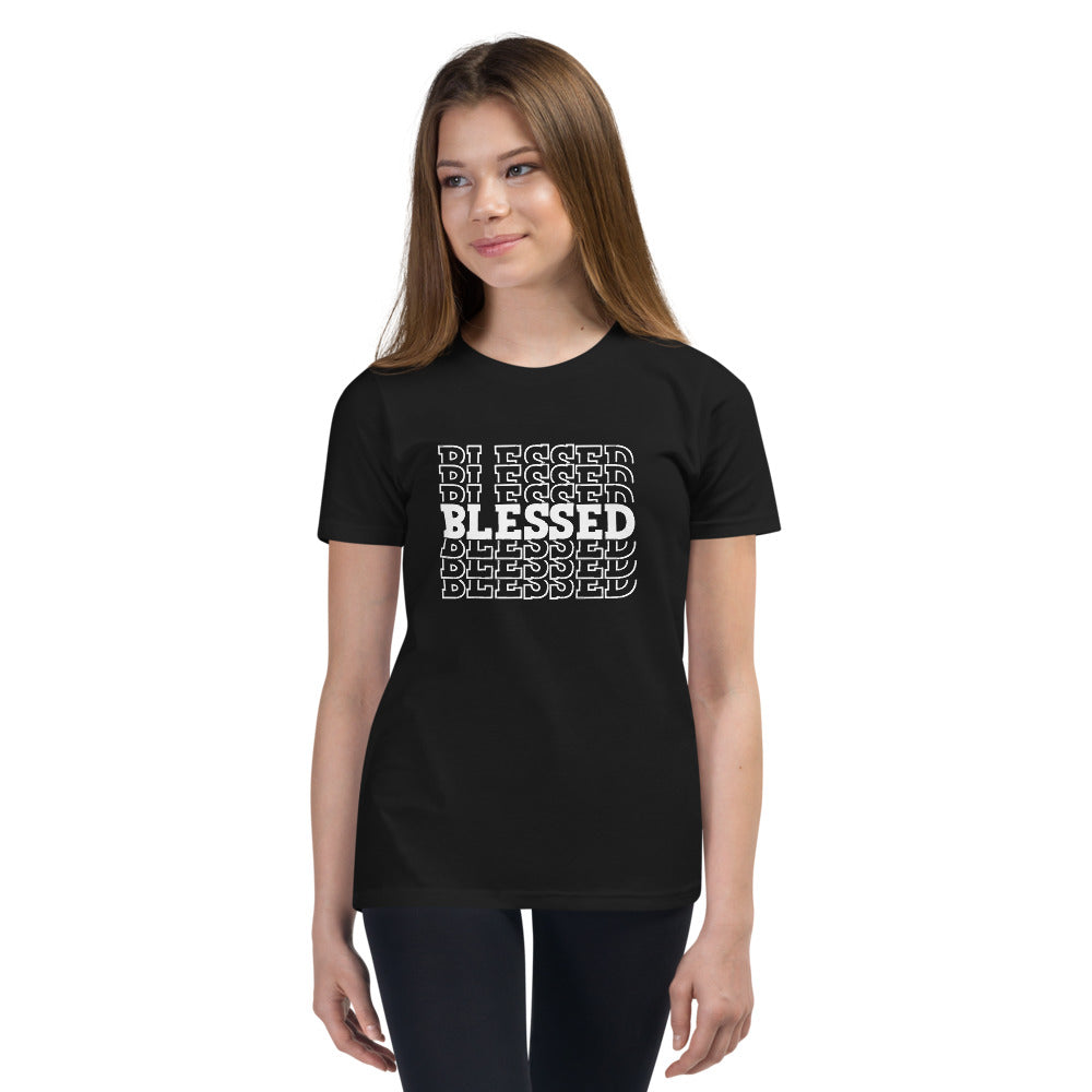 White Blessed Youth Short Sleeve T-Shirt