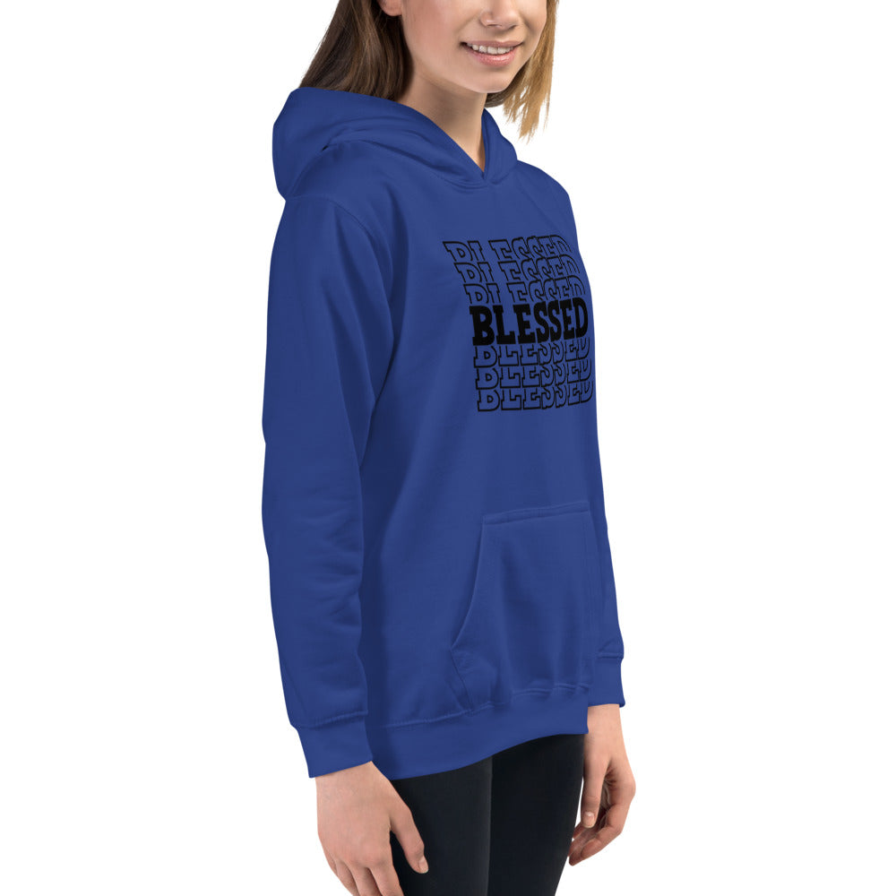 Black Blessed Kids Hoodie