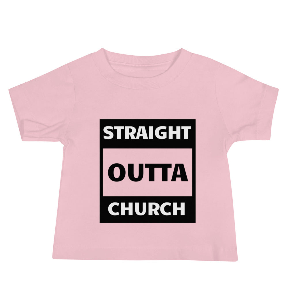 Straight Outta Church Baby Jersey Short Sleeve Tee