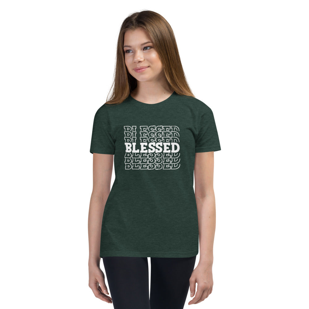 White Blessed Youth Short Sleeve T-Shirt