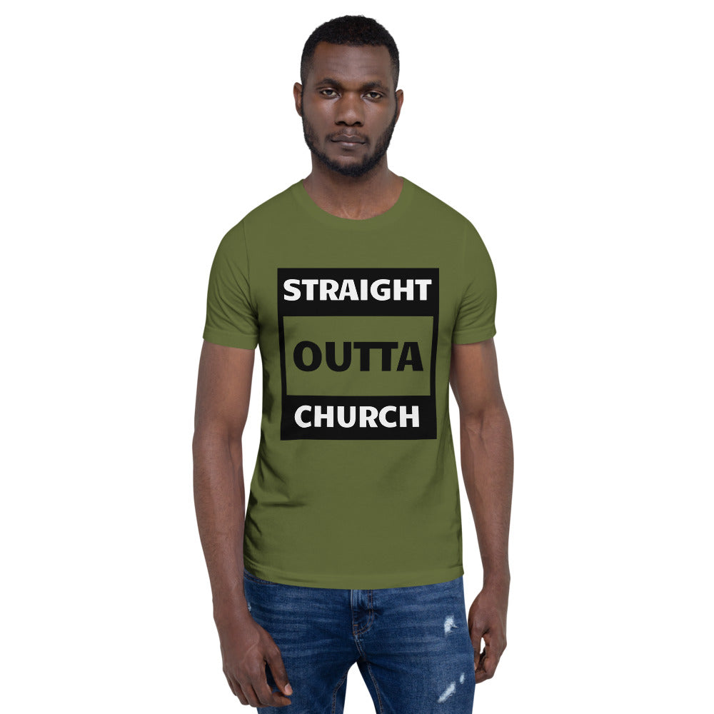 Straight Outta Church Men Short-Sleeve Unisex T-Shirt