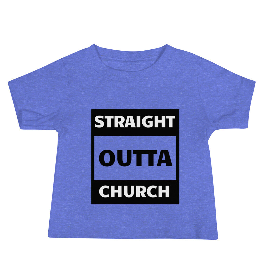 Straight Outta Church Baby Jersey Short Sleeve Tee