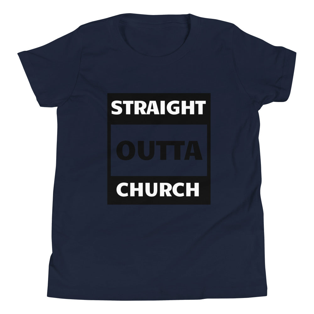 Straight Outta Church Youth Short Sleeve T-Shirt