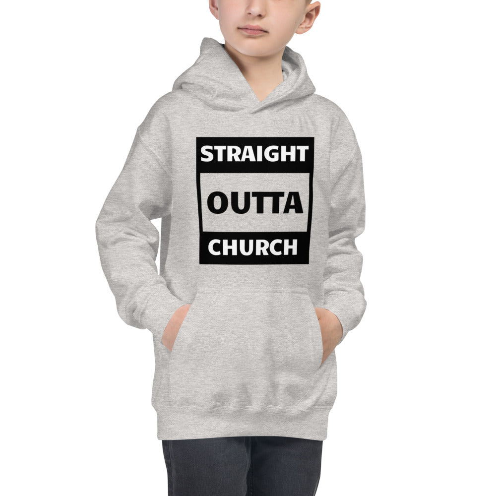 Straight Outta Church Kids Hoodie