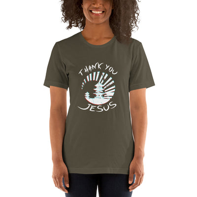 Women Thank You Jesus Short-Sleeve Unisex T-Shirt