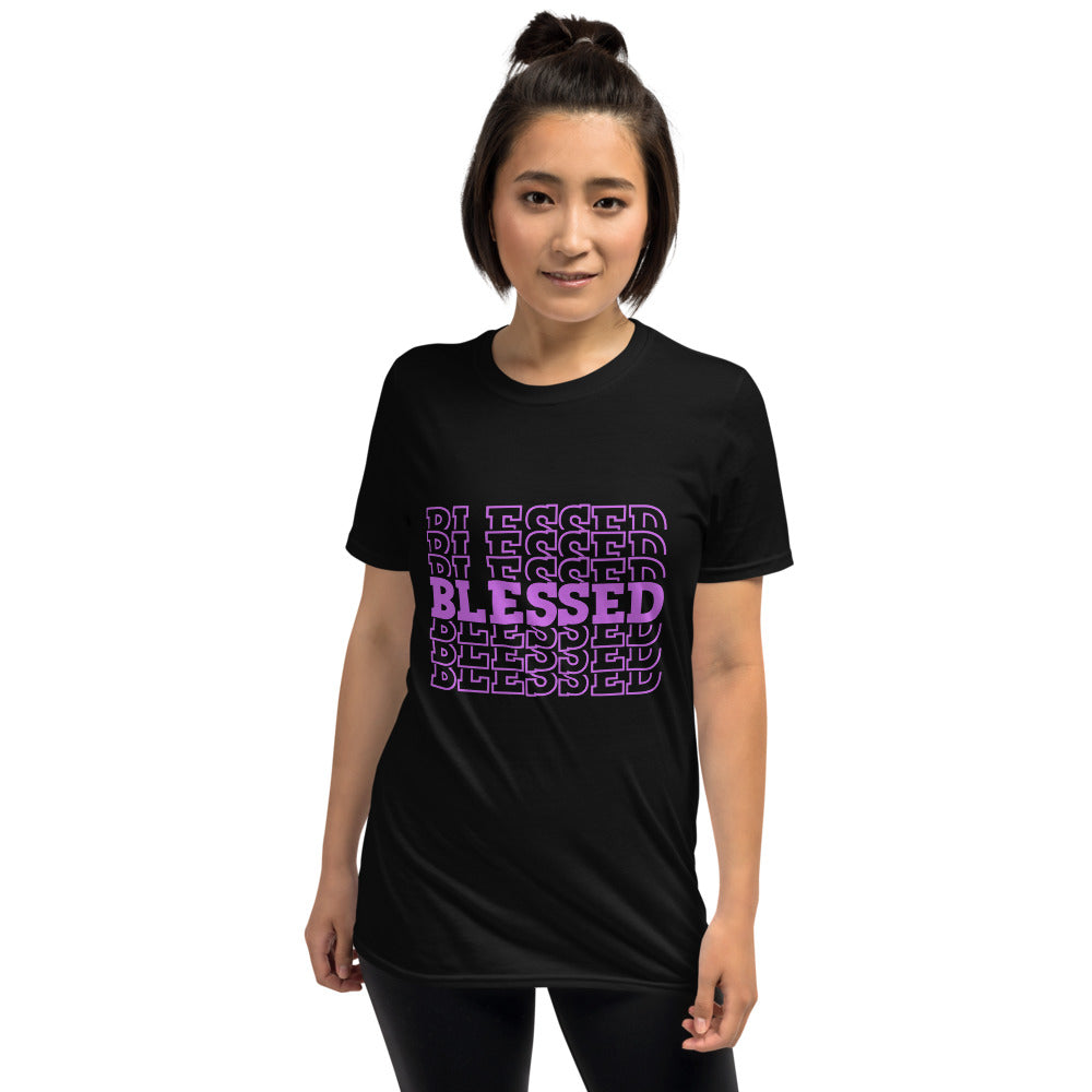 Blessed Purple Short-Sleeve Unisex T-Shirt