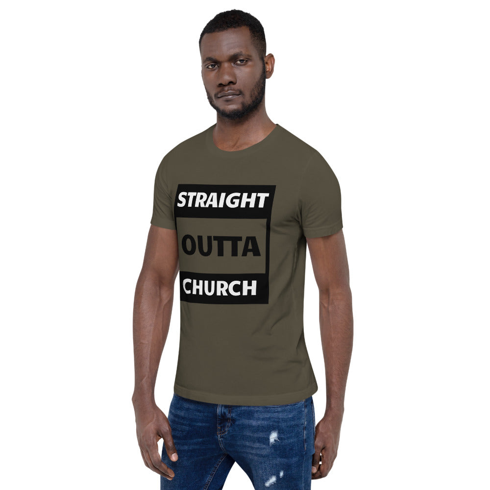 Straight Outta Church Men Short-Sleeve Unisex T-Shirt