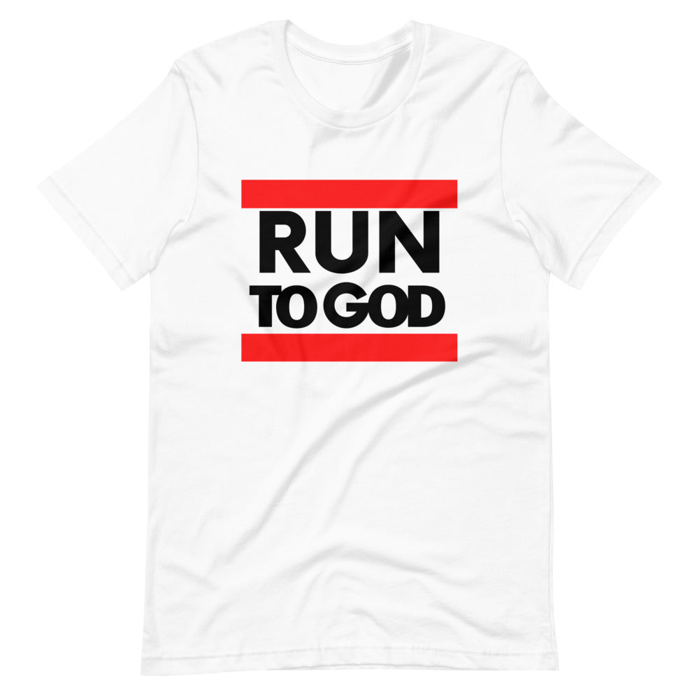 Black Run to God Women Short-Sleeve Unisex T-Shirt