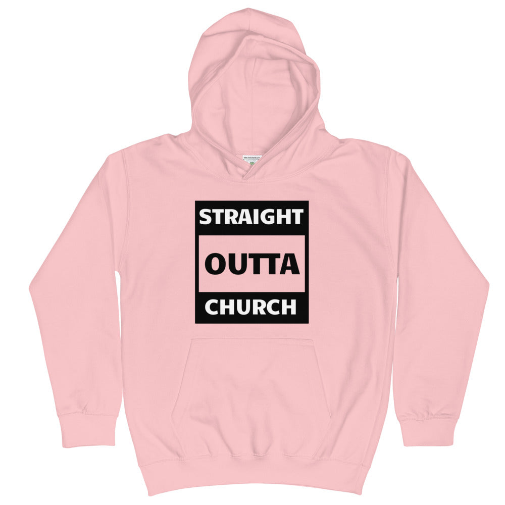 Straight Outta Church Kids Hoodie