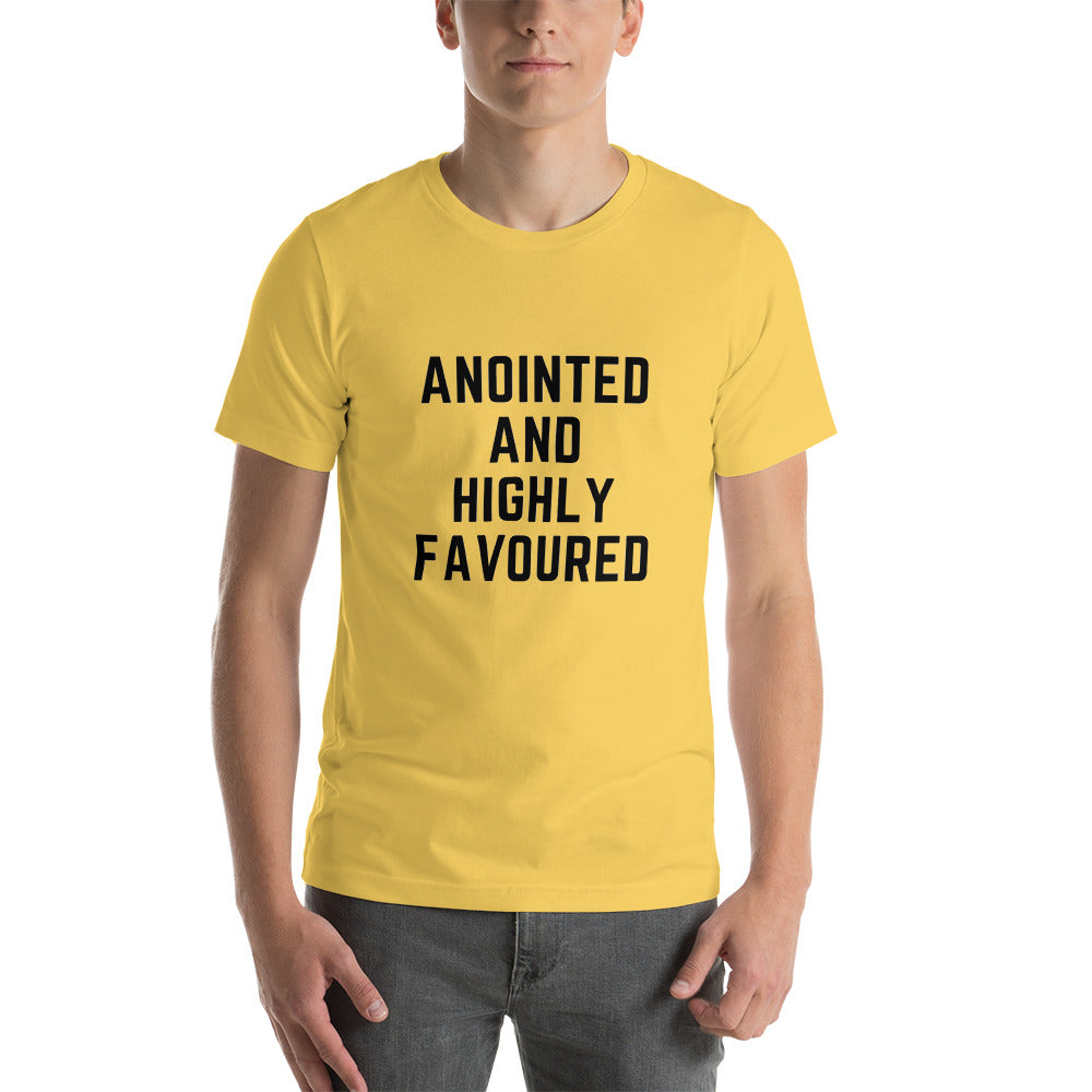 Anointed and Highly Favoured Short-Sleeve Unisex T-Shirt