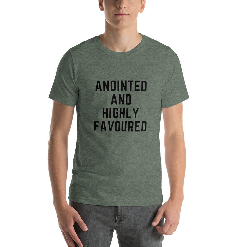 Anointed and Highly Favoured Short-Sleeve Unisex T-Shirt