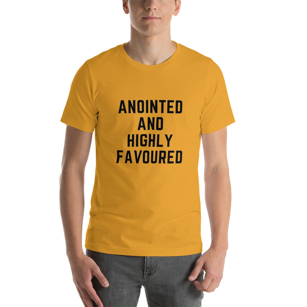 Anointed and Highly Favoured Short-Sleeve Unisex T-Shirt