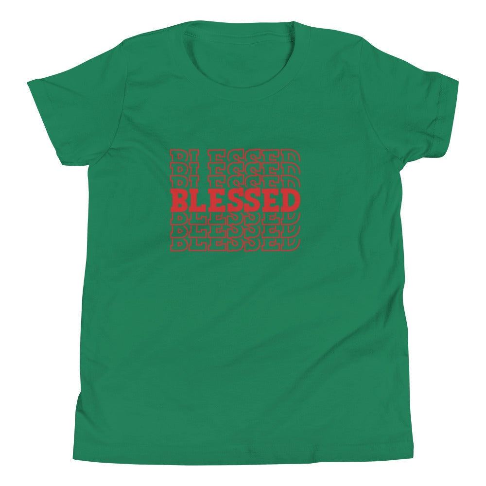 Red Blessed Youth Short Sleeve T-Shirt