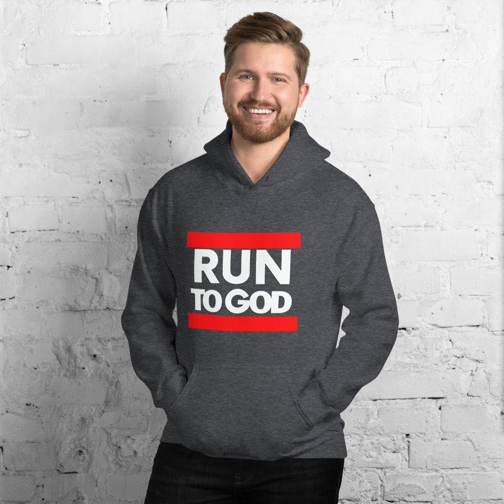 Men Run to God Unisex Hoodie