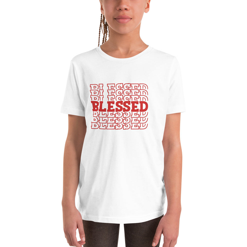 Red Blessed Youth Short Sleeve T-Shirt