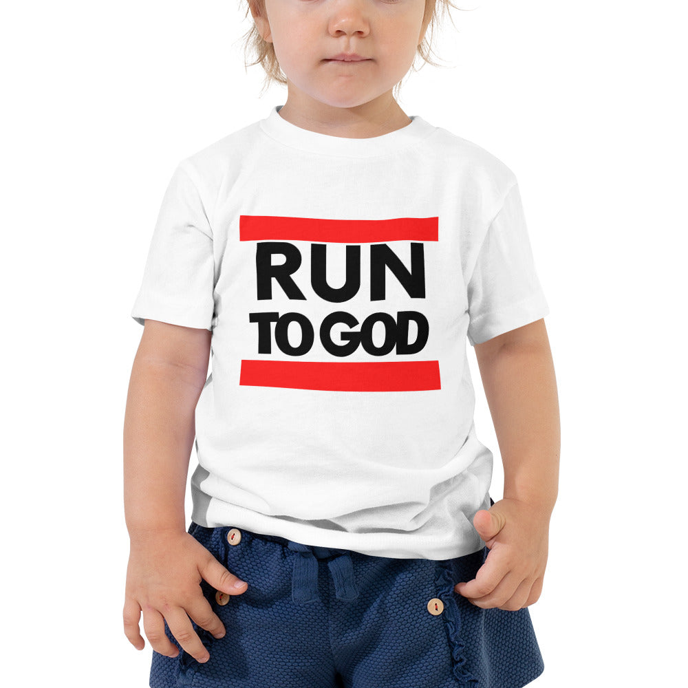 Black Run Toddler Short Sleeve Tee