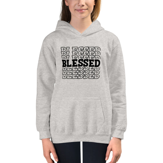 Black Blessed Kids Hoodie