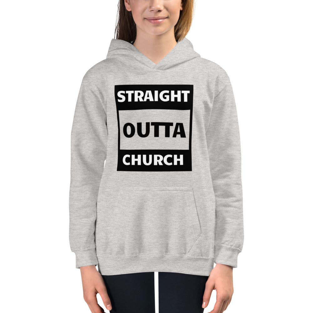 Straight Outta Church Kids Hoodie