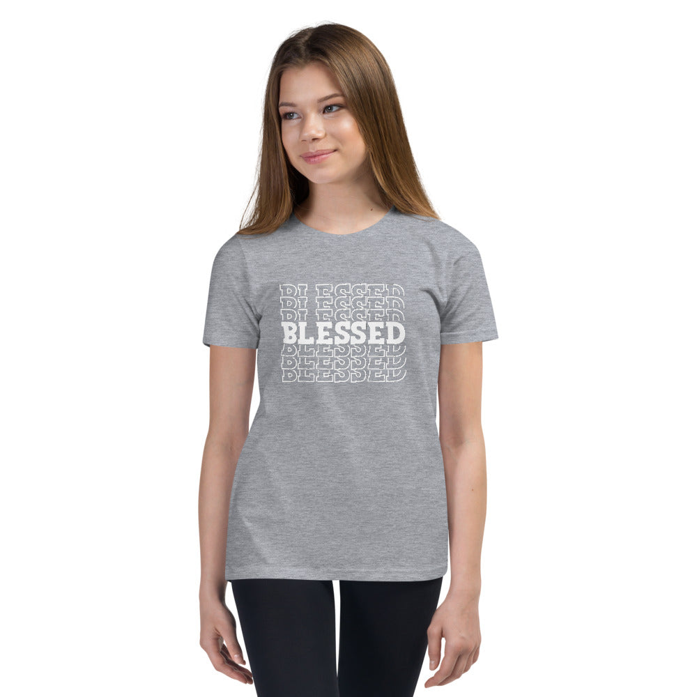 White Blessed Youth Short Sleeve T-Shirt