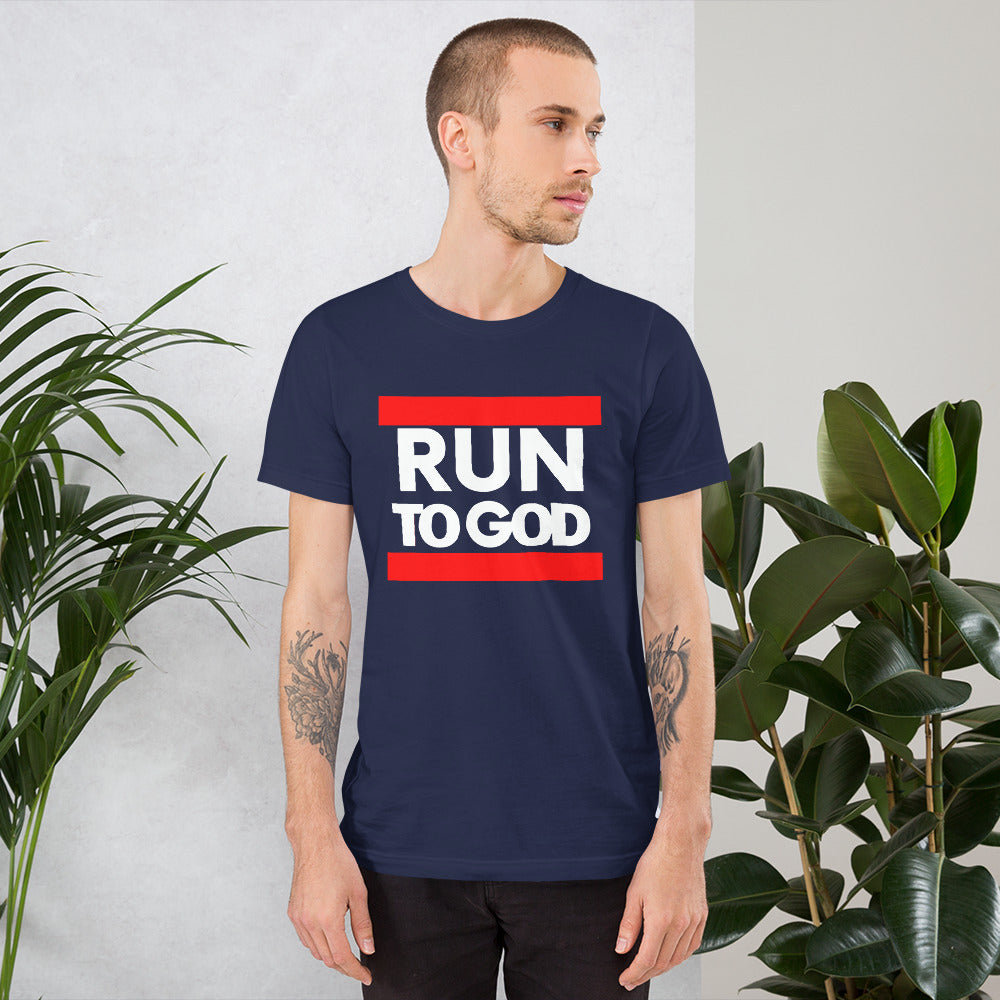 White Run to God Men Short-Sleeve Unisex T-Shirt