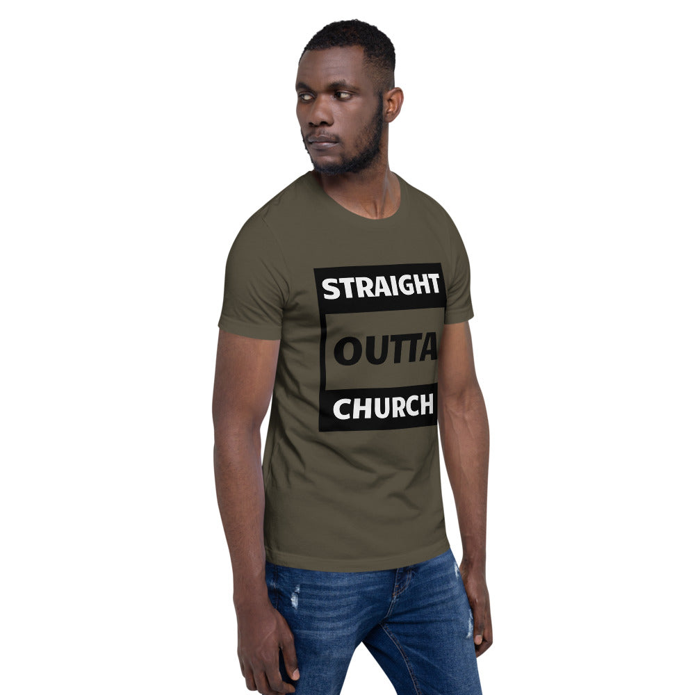 Straight Outta Church Men Short-Sleeve Unisex T-Shirt