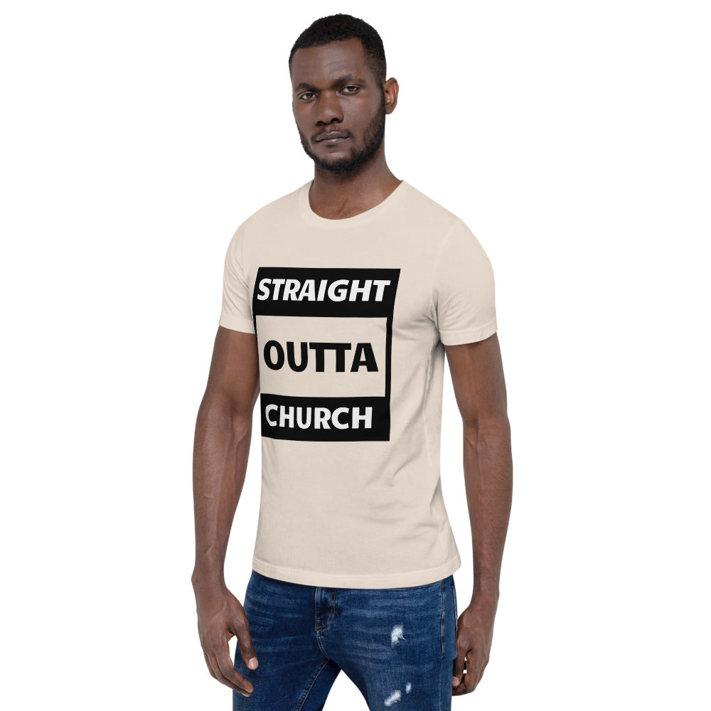 Straight Outta Church Men Short-Sleeve Unisex T-Shirt