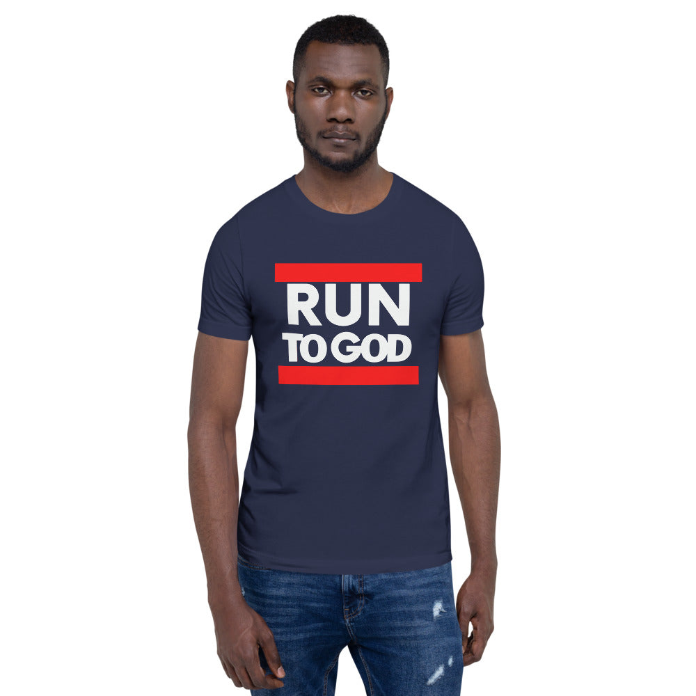 White Run to God Men Short-Sleeve Unisex T-Shirt