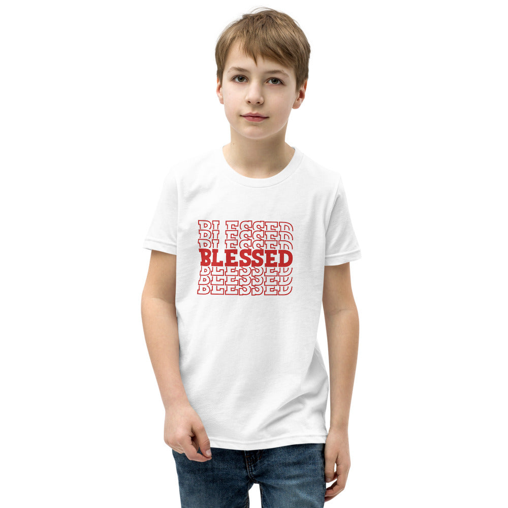 Red Blessed Youth Short Sleeve T-Shirt