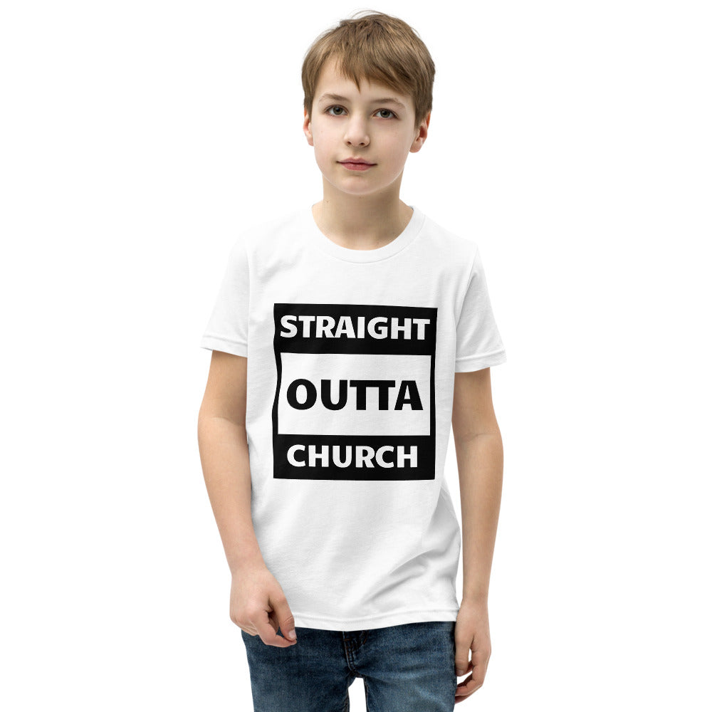 Straight Outta Church Youth Short Sleeve T-Shirt