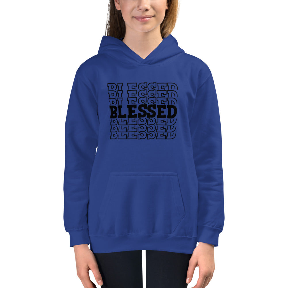 Black Blessed Kids Hoodie