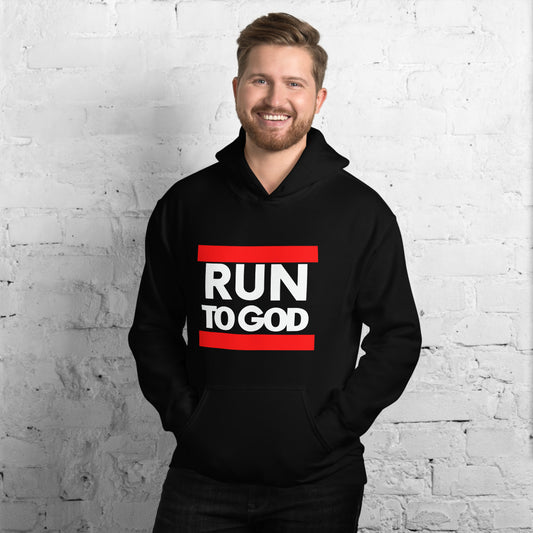 Men Run to God Unisex Hoodie