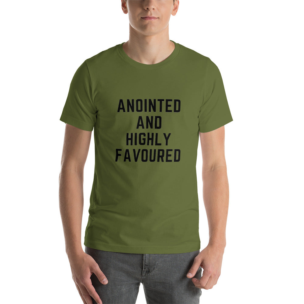 Anointed and Highly Favoured Short-Sleeve Unisex T-Shirt