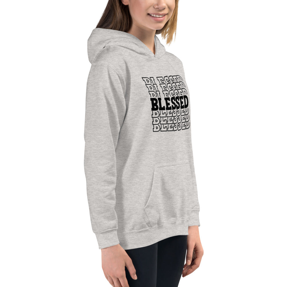 Black Blessed Kids Hoodie