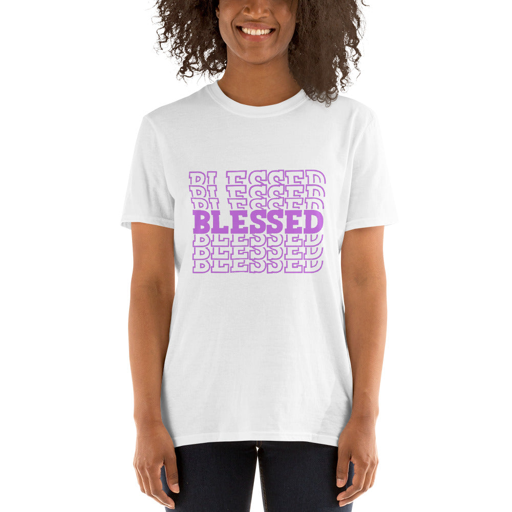 Blessed Purple Short-Sleeve Unisex T-Shirt