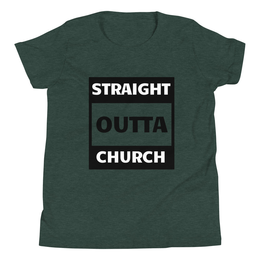 Straight Outta Church Youth Short Sleeve T-Shirt