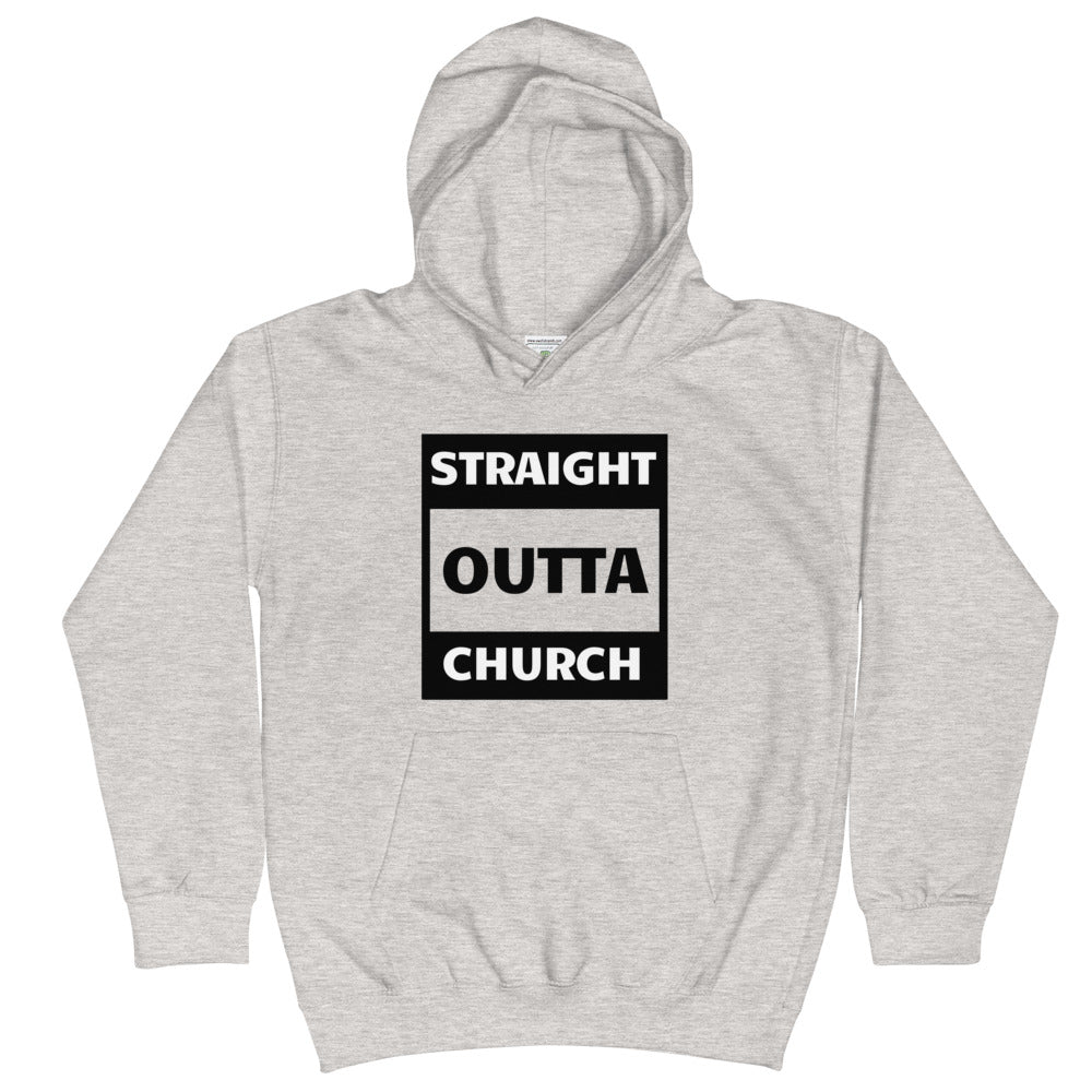 Straight Outta Church Kids Hoodie